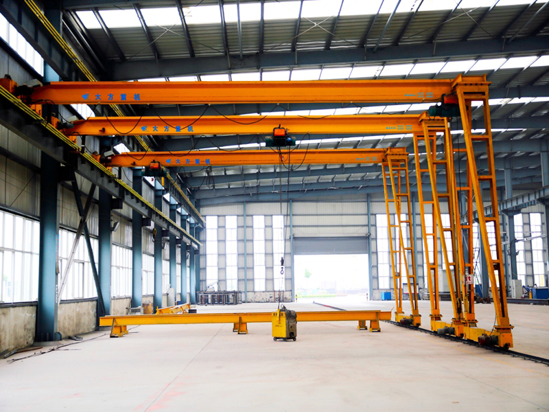 MHB electric hoist semi portal crane